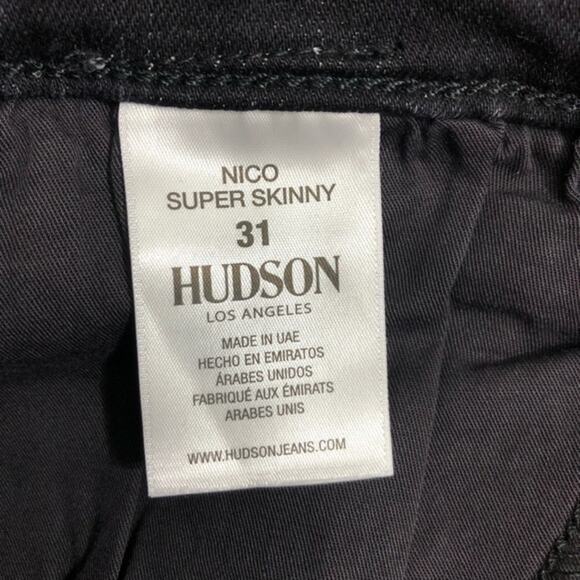 Hudson Nico Super Skinny Crop Jeans in Pepper Size 31 NWT - Picture 13 of 14